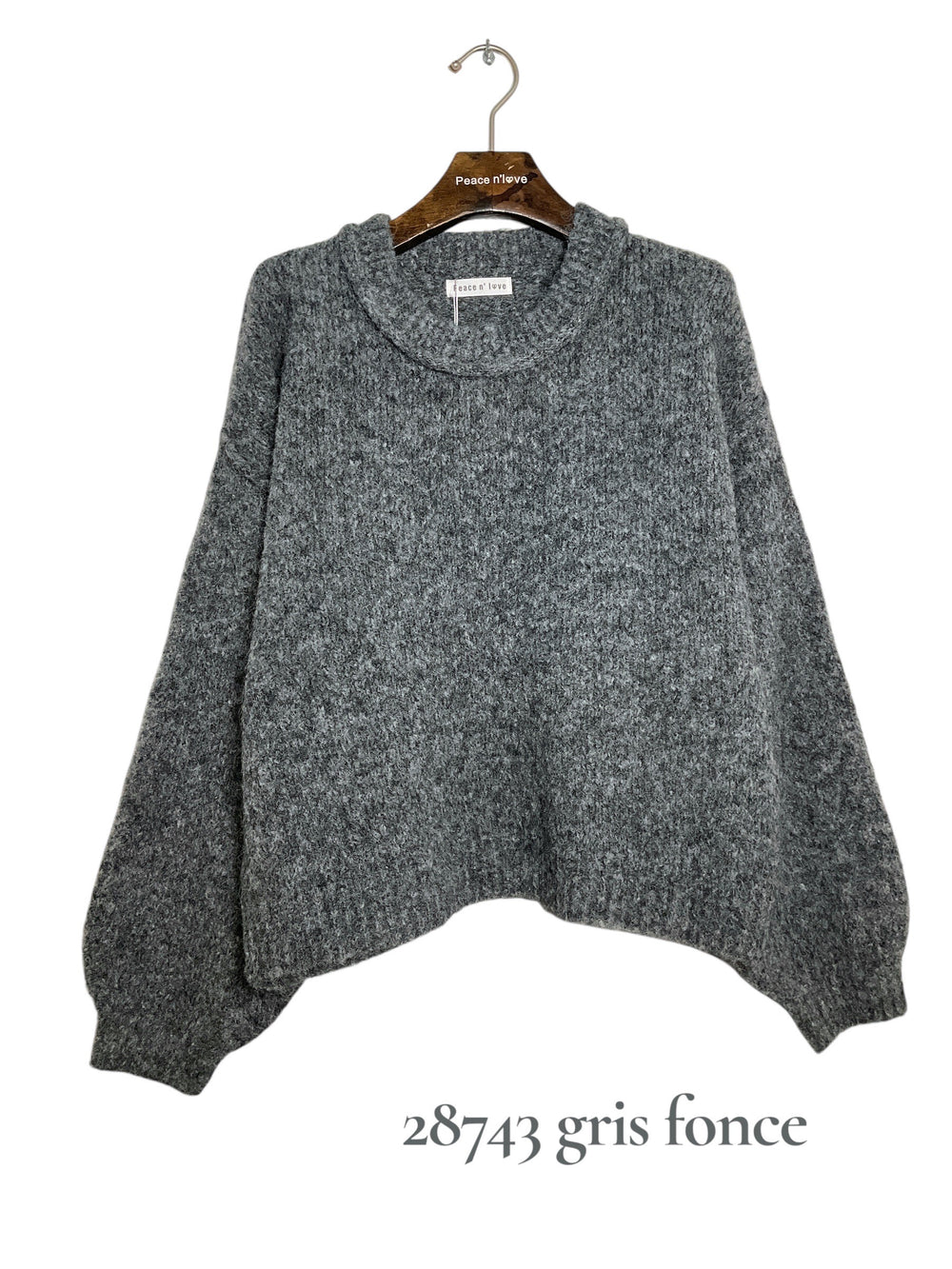 Pull simple bouffant uni 28743