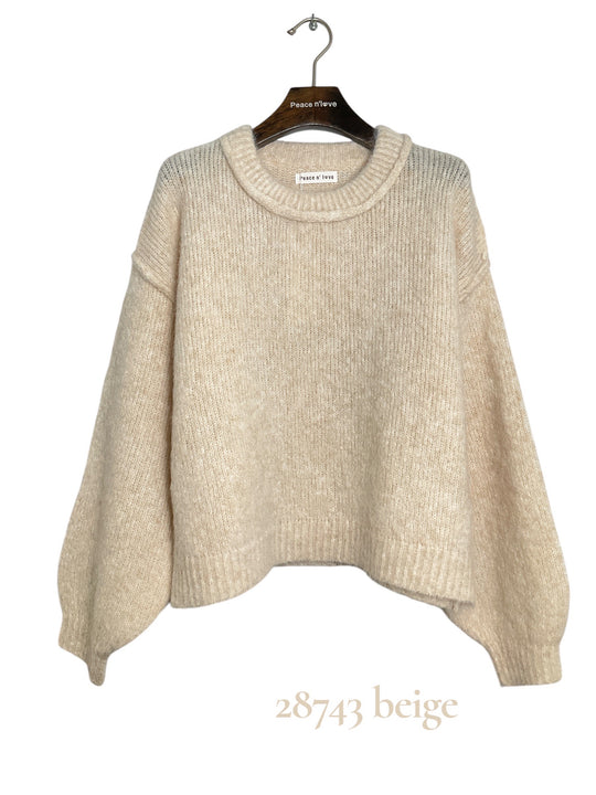 Pull simple bouffant uni 28743