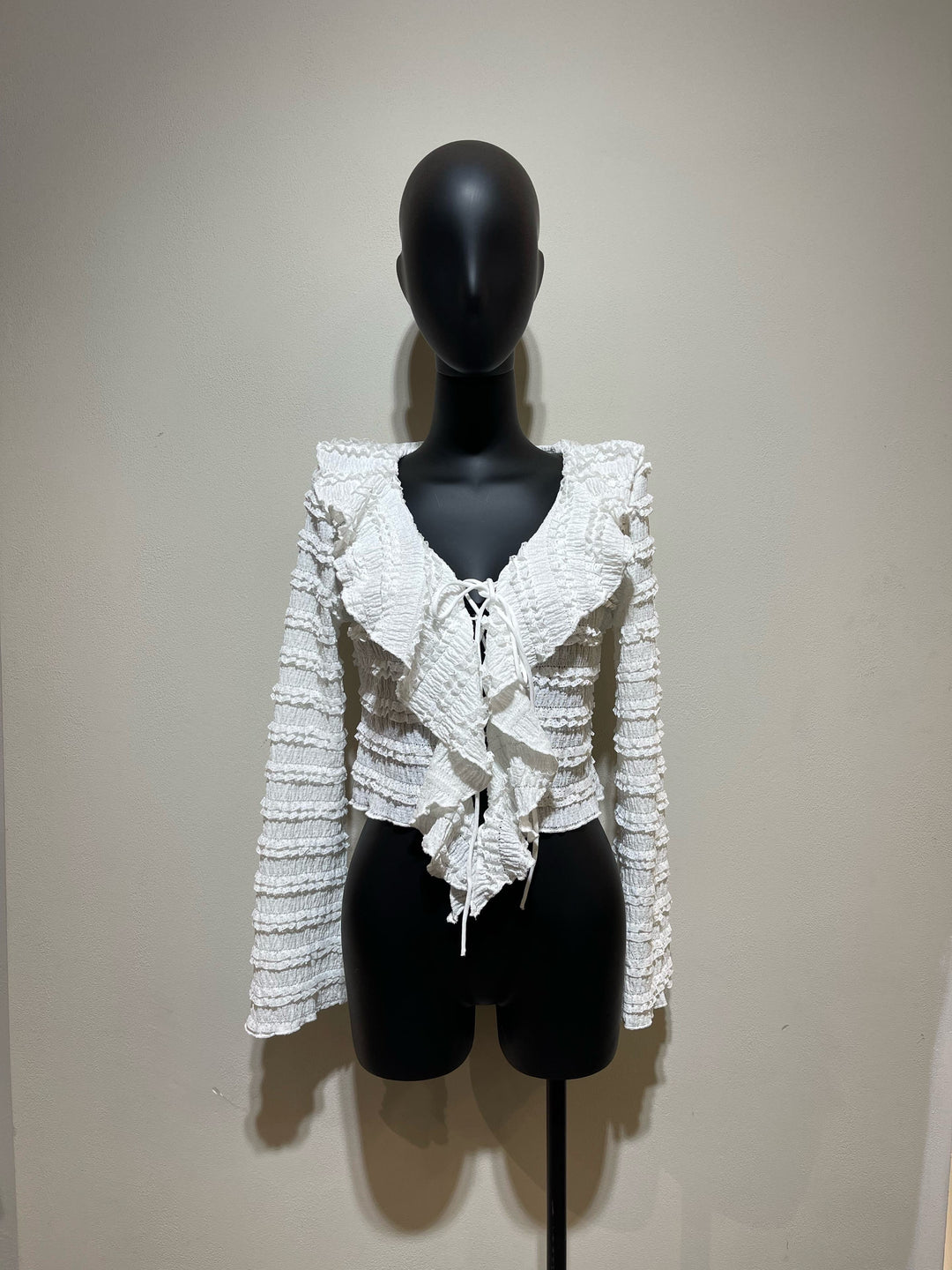 Top dentelle blanc 9651