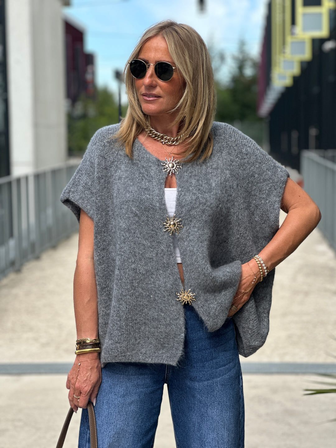 Gilet laine soleil 50027-1