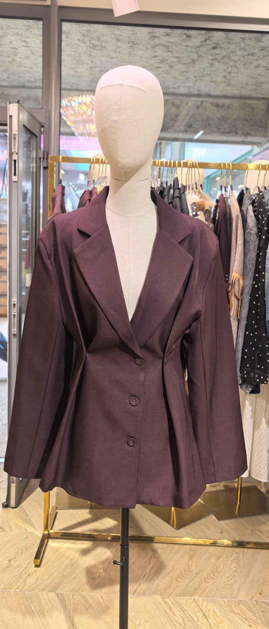 Blazer cintre bordeaux Derrik veste