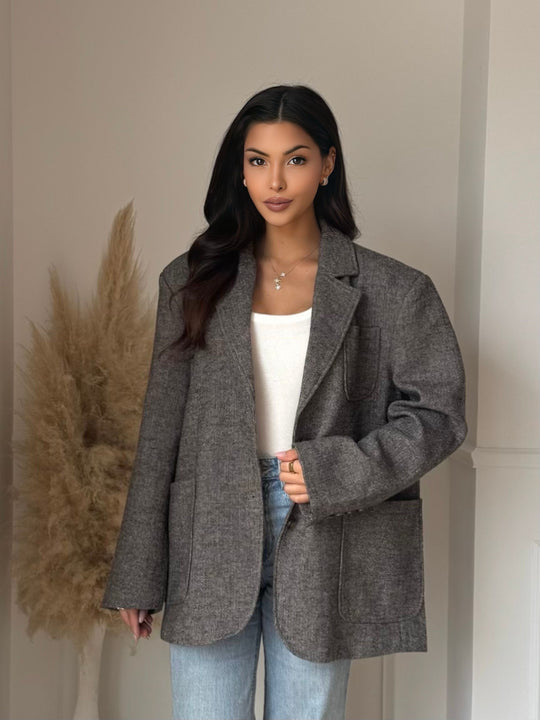 Blazer laine coffee 3174