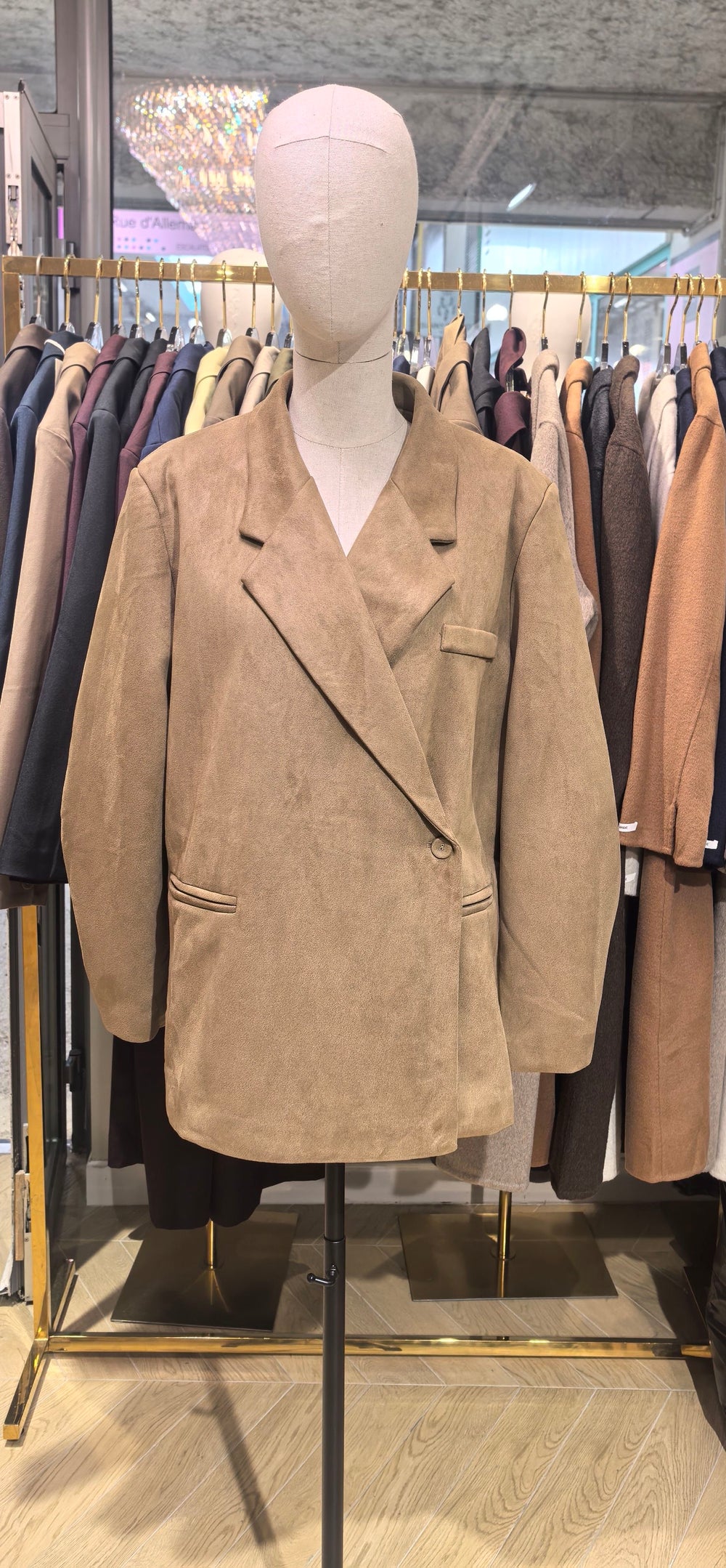 Blazer daim beige Liam