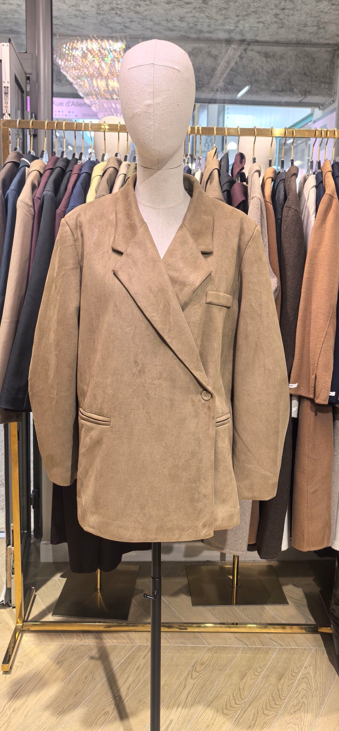 Blazer daim beige Liam