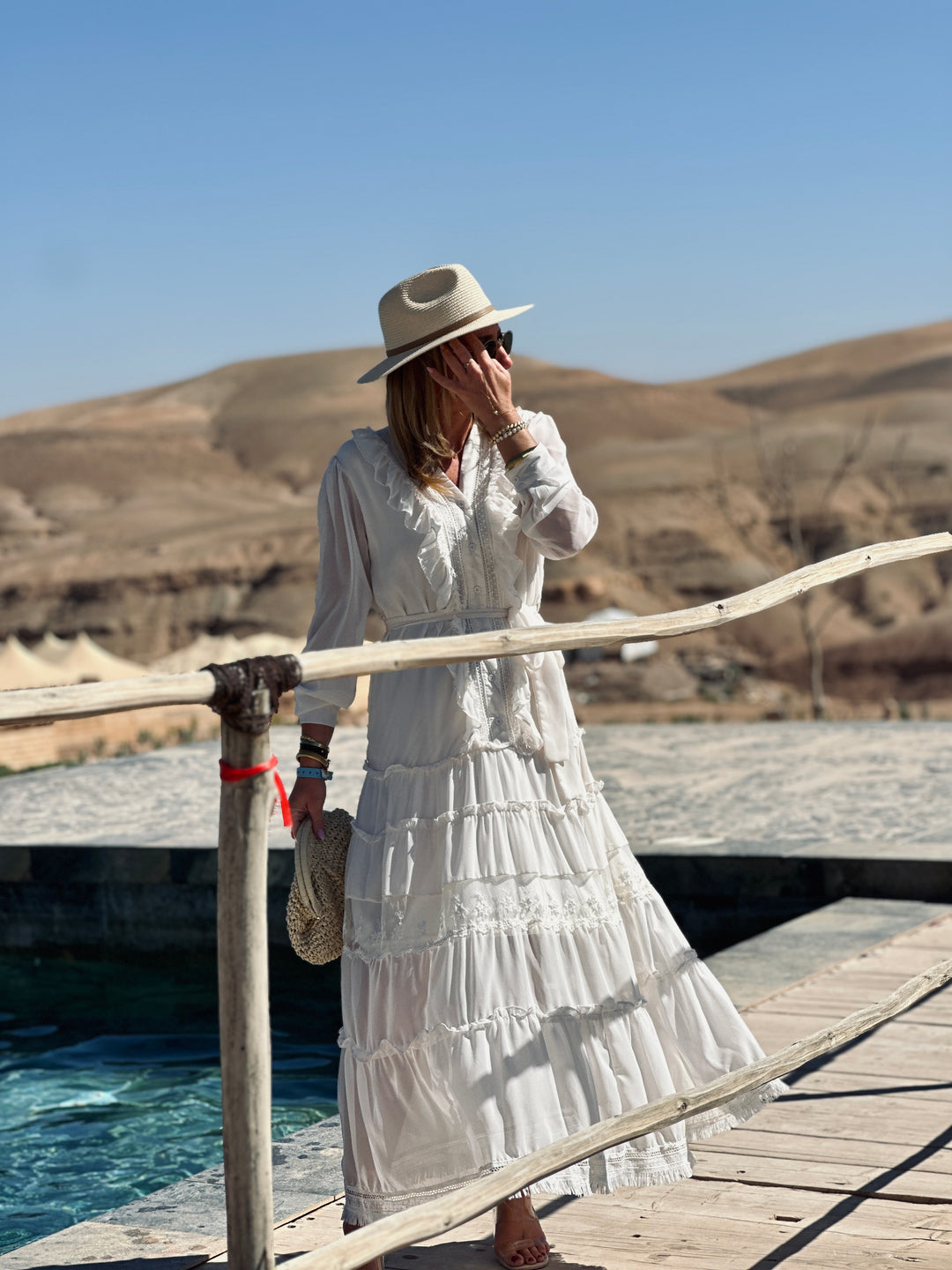 Robe longue écru Sonia /68572