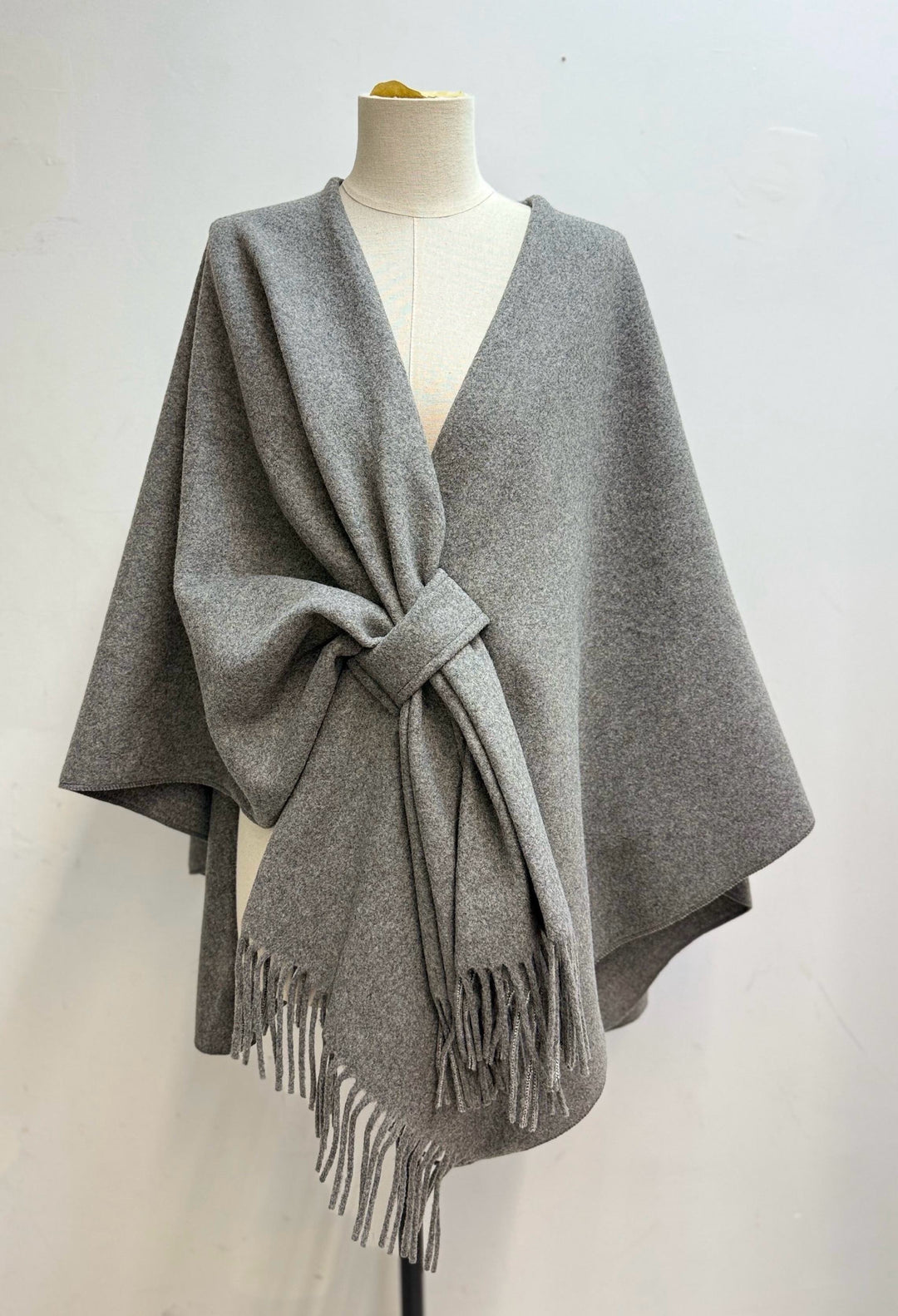Poncho lainer frange