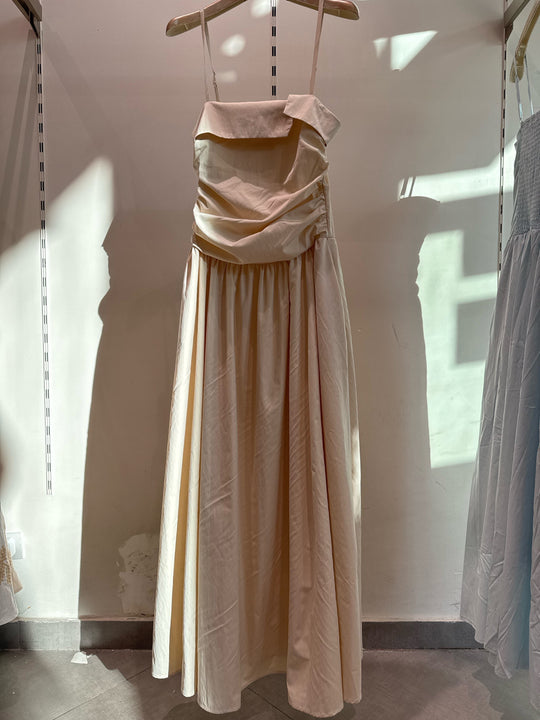 Robe longue bandeau 822 Beige