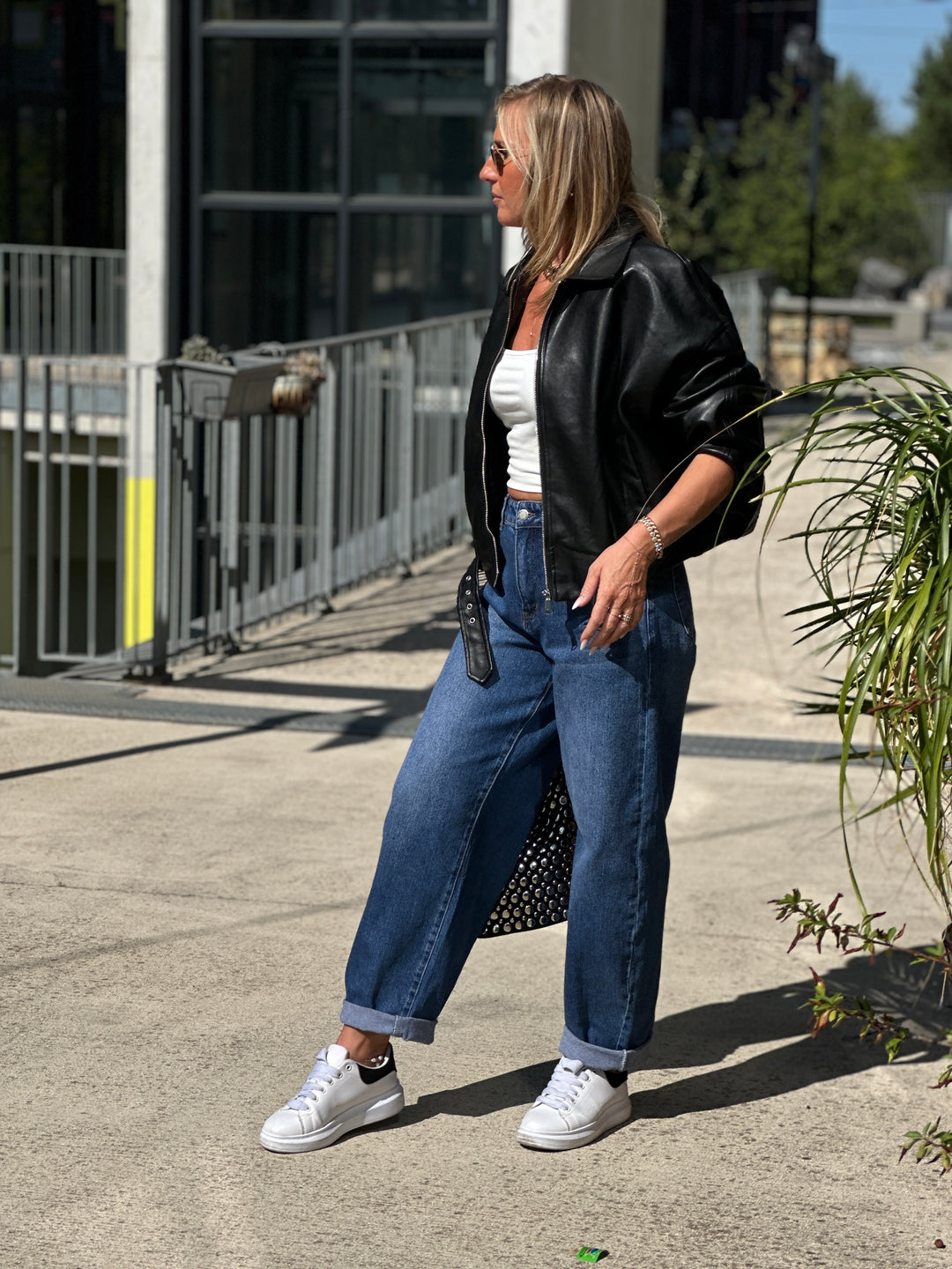 Veste similicuir Noir ceinture 202277