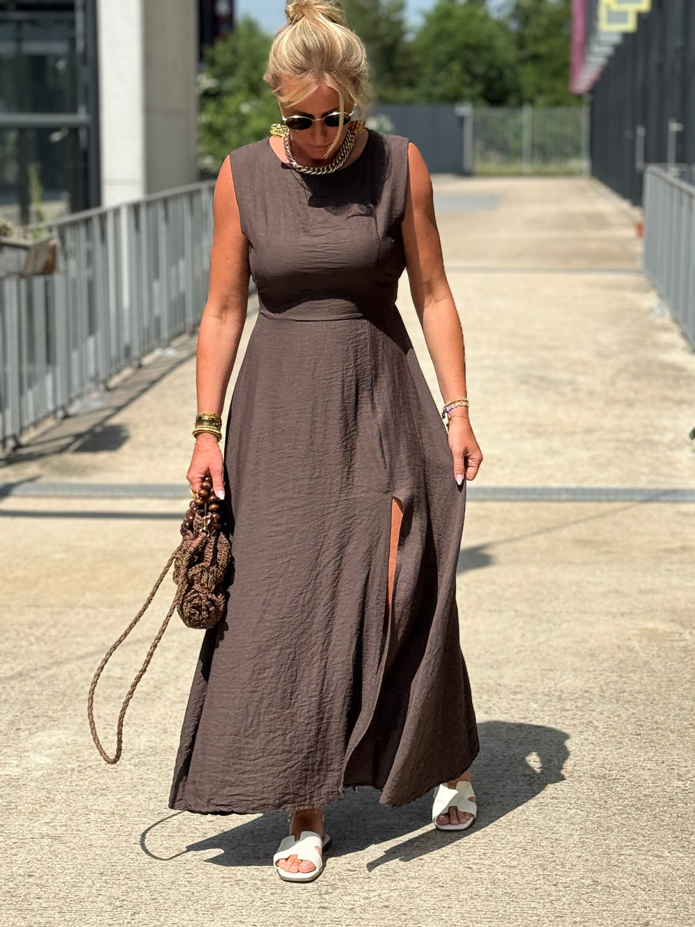 Robe longue à noeud CHOCO