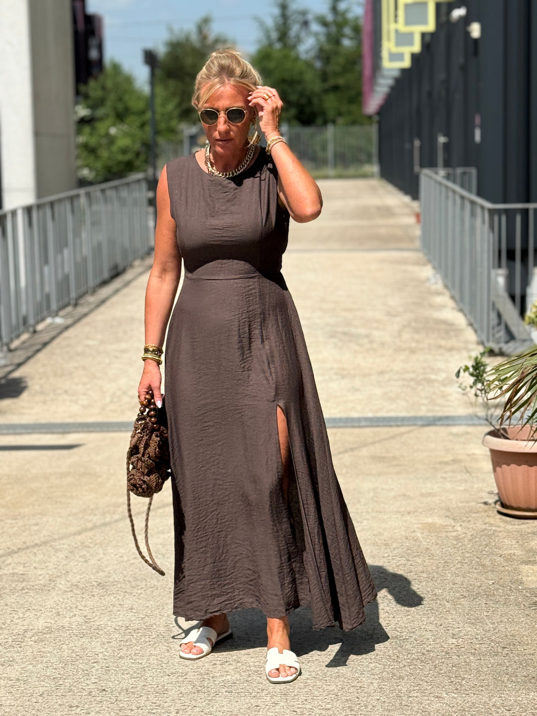 Robe longue à noeud CHOCO