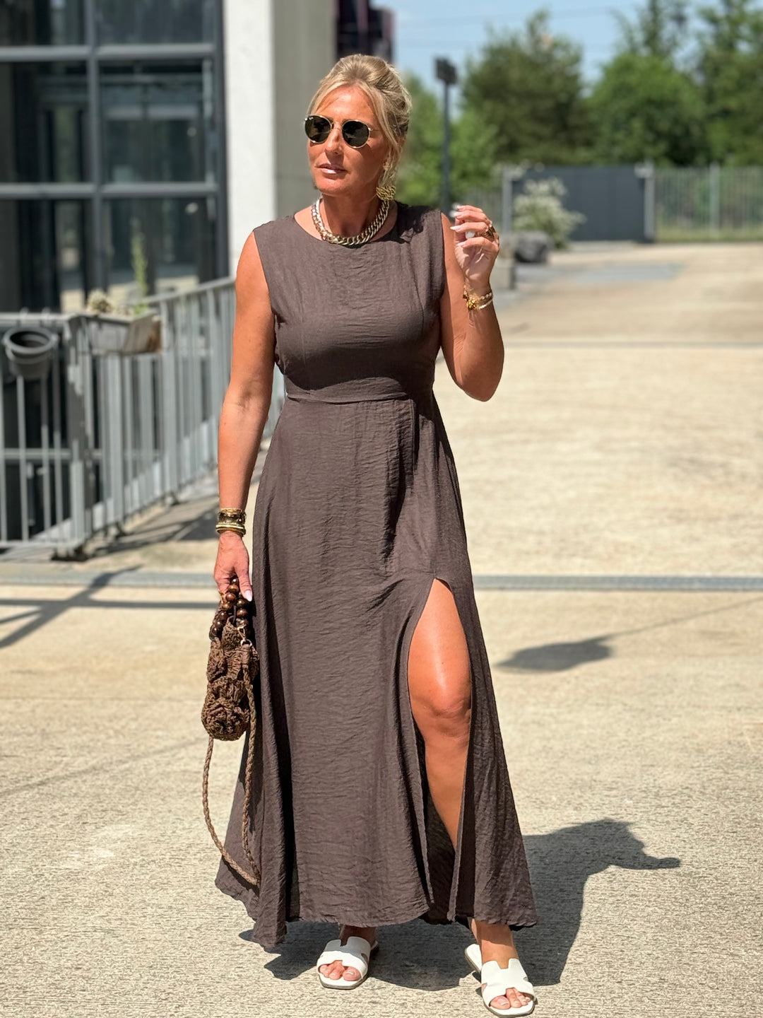 Robe longue à noeud CHOCO