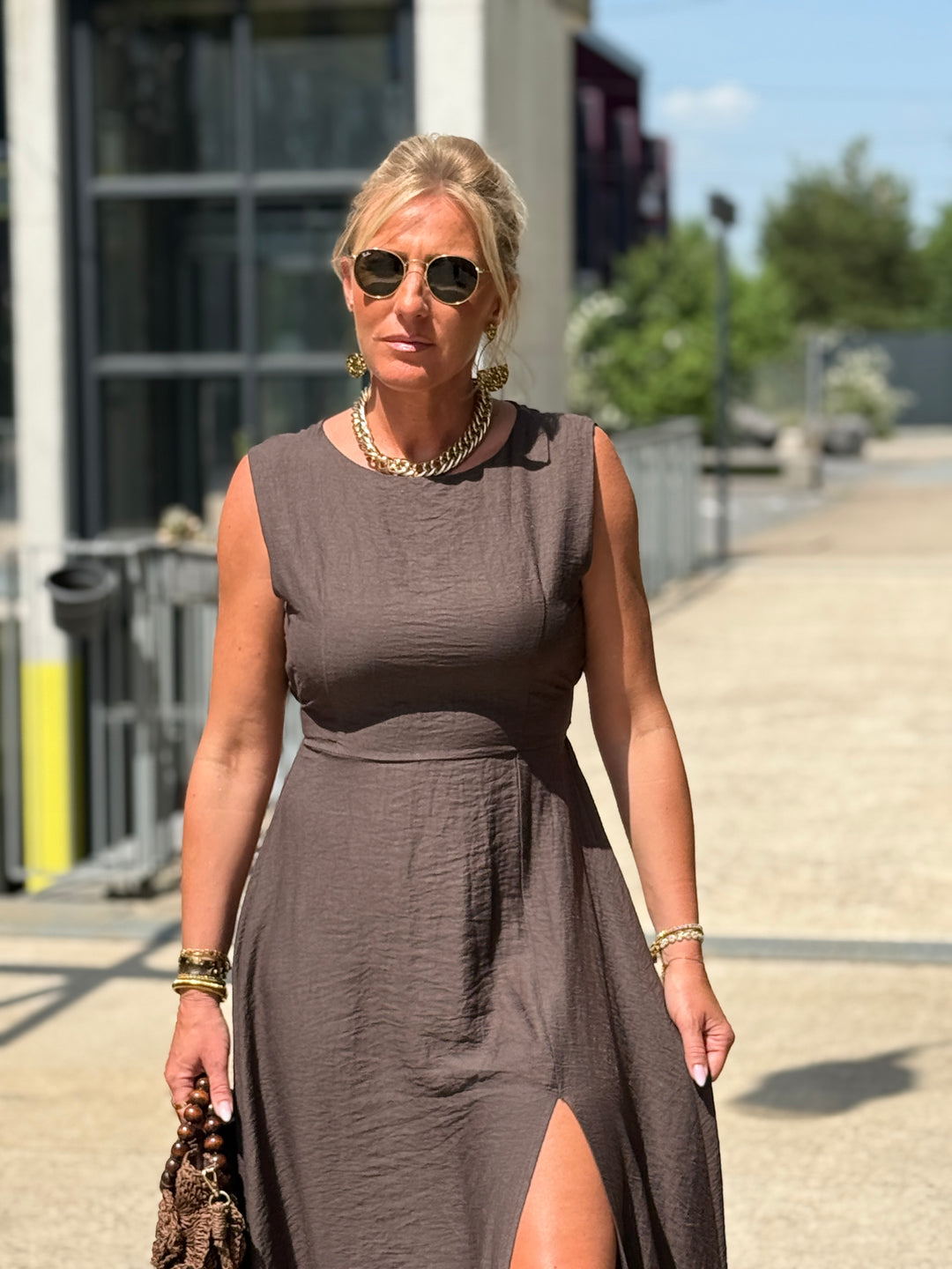 Robe longue à noeud CHOCO