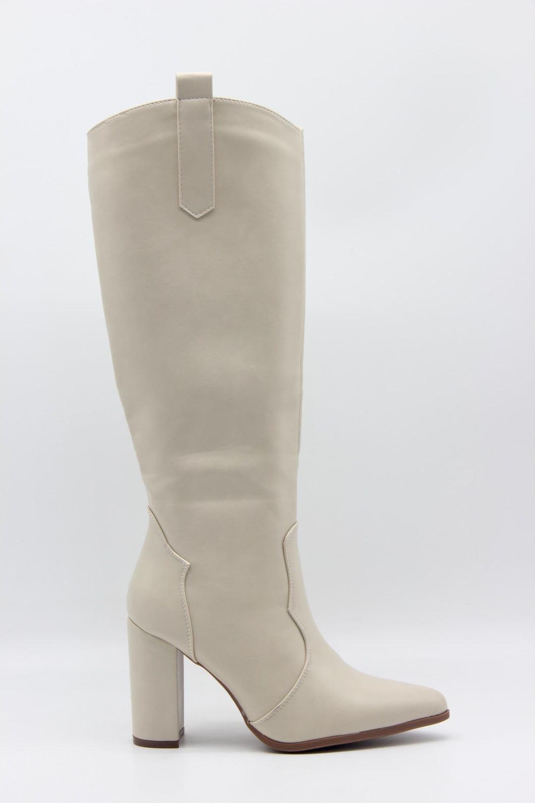 Botte cow-boy similicuir beige 9327A (taille petit)