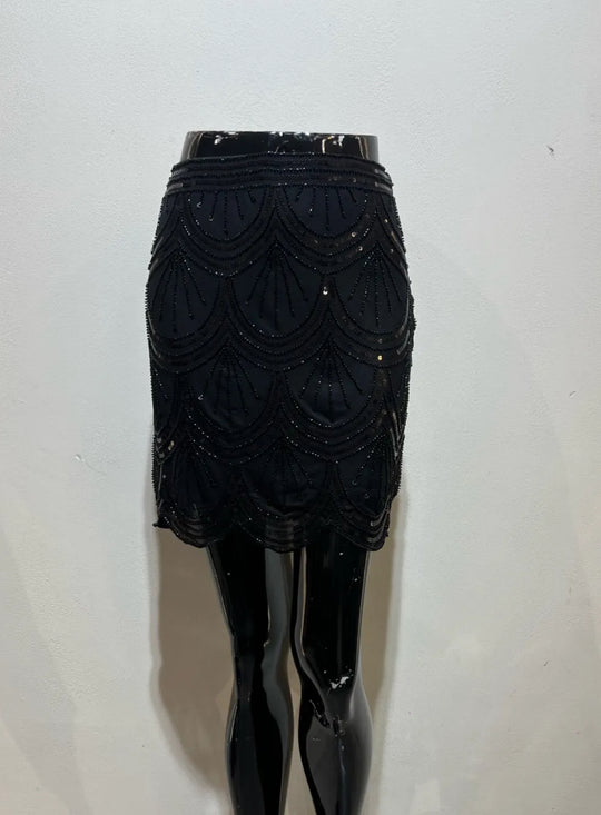 Jupe sequin noir H2093