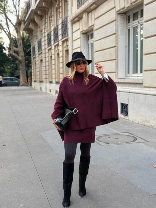 Pull poncho col roulé 91060 Bordeaux