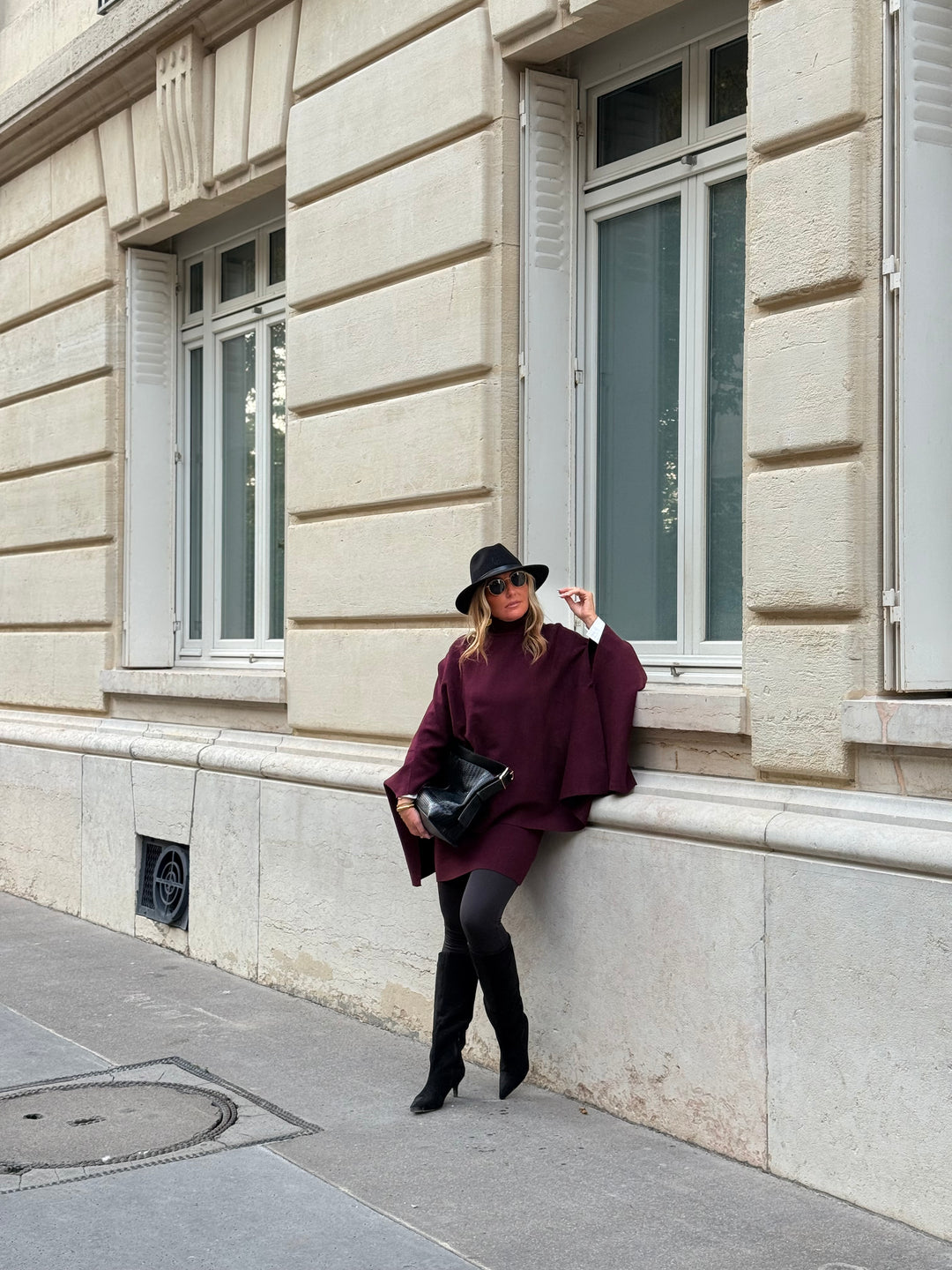 Pull poncho col roulé 91060 Bordeaux