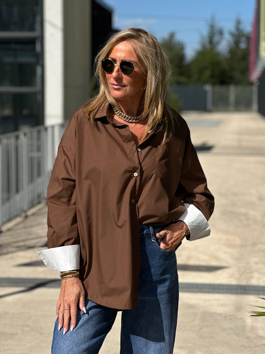 Chemise Choco rever blanc JY5046