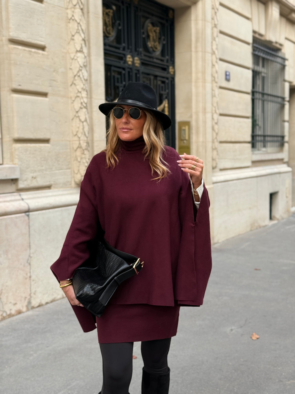 Pull poncho col roulé 91060 Bordeaux