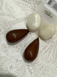 Boucles d’or clipe marron ecru