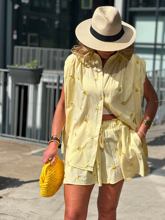 Chemise citron TR2960