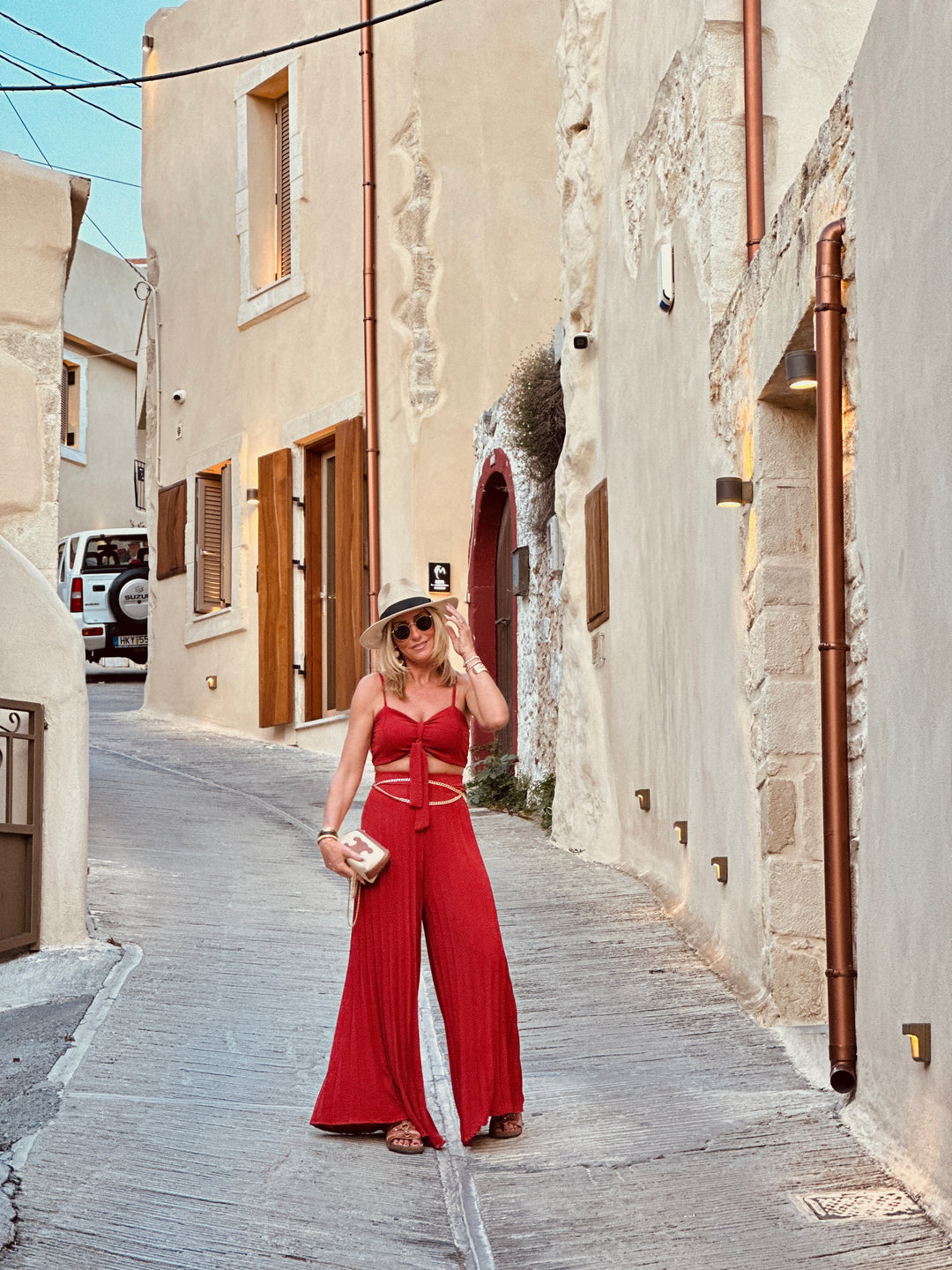 Ensemble top + pantalon Terracota