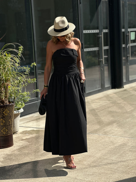 Robe longue bandeau 822 Noir