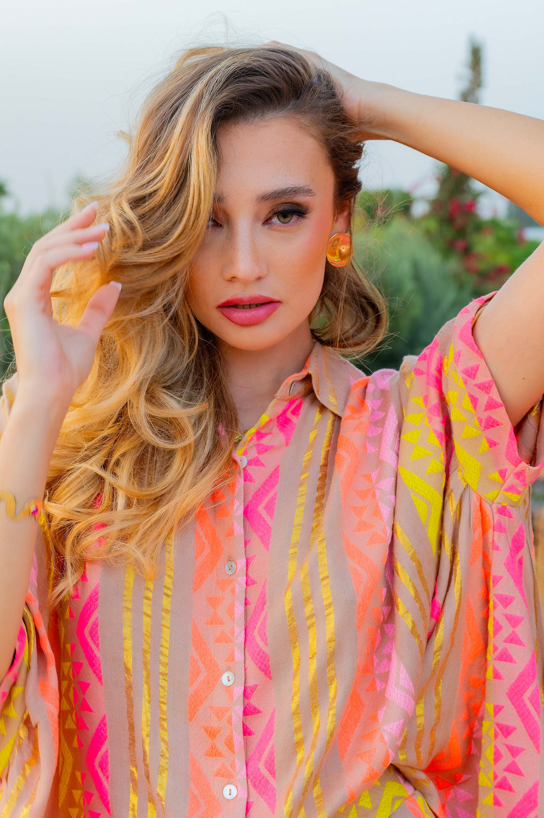 Chemise colorée motifs JUCE