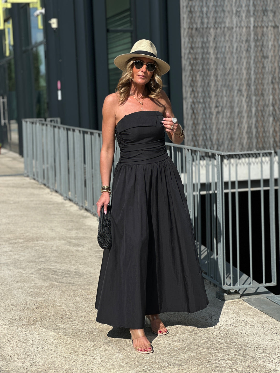 Robe longue bandeau 822 Noir