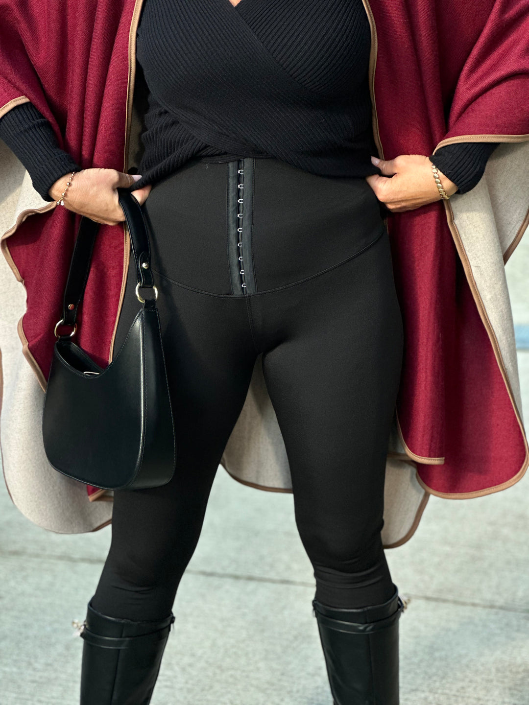 Leggings gaine à la taille Noir / Yu LM7705