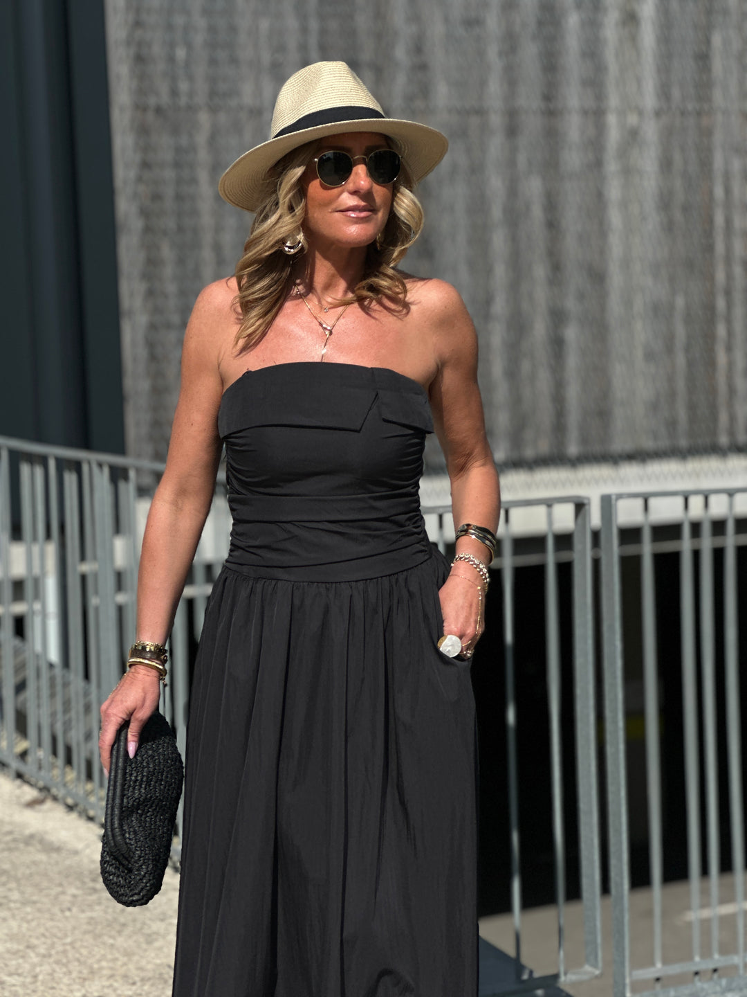 Robe longue bandeau 822 Noir