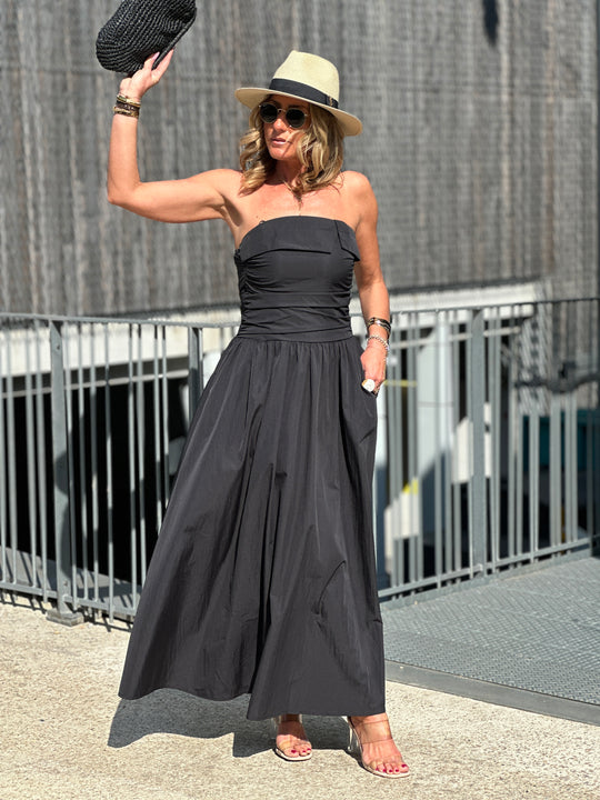 Robe longue bandeau 822 Noir