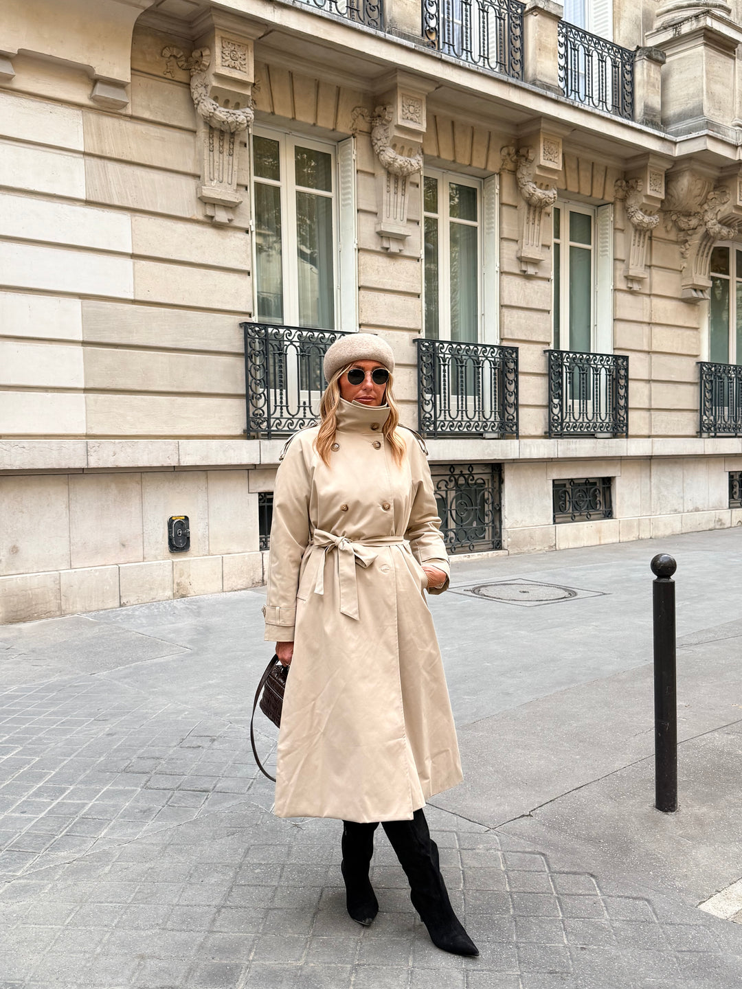 Trench cape beige H2016