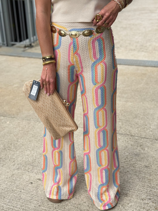 Pantalon voile imprimée Victoria