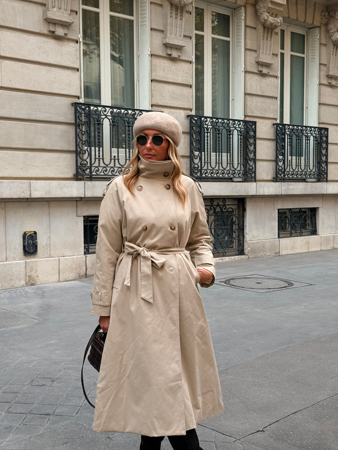 Trench cape beige H2016