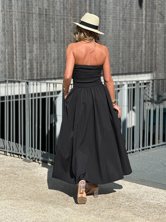 Robe longue bandeau 822 Noir