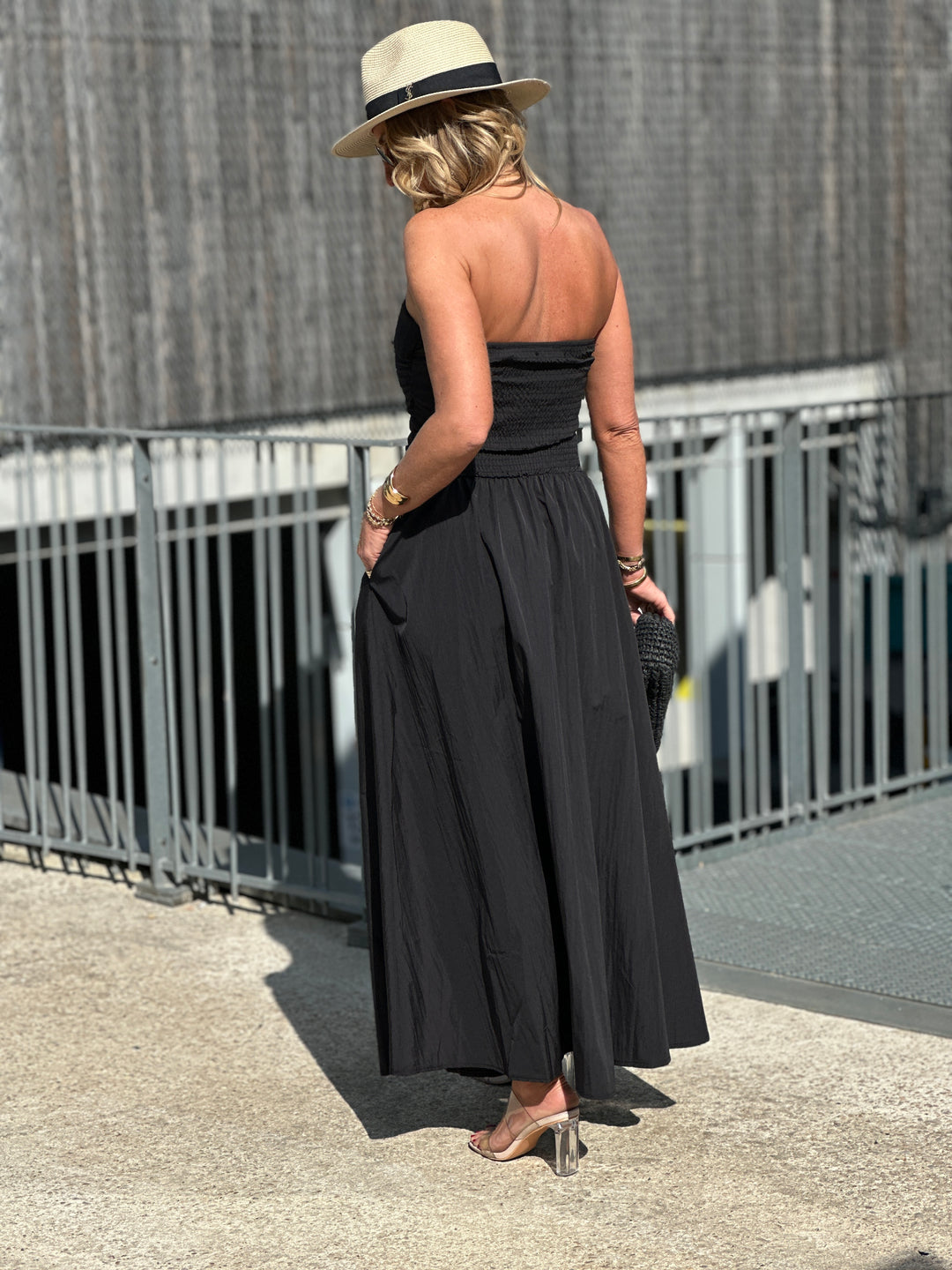 Robe longue bandeau 822 Noir