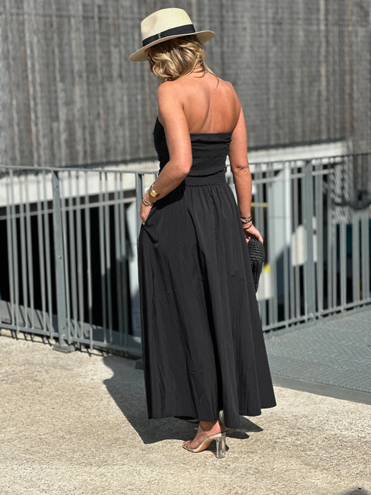 Robe longue bandeau 822 Noir