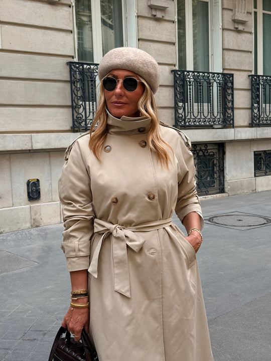 Trench cape beige H2016