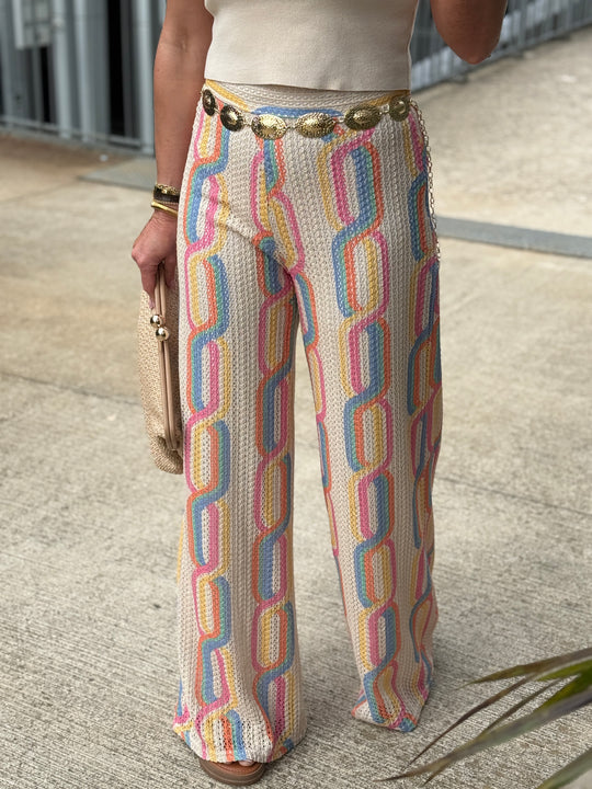 Pantalon voile imprimée Victoria