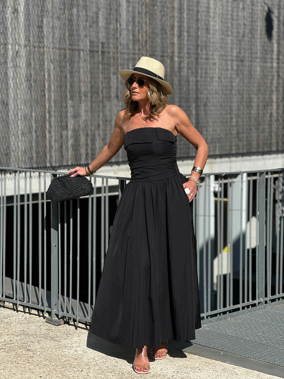 Robe longue bandeau 822 Noir