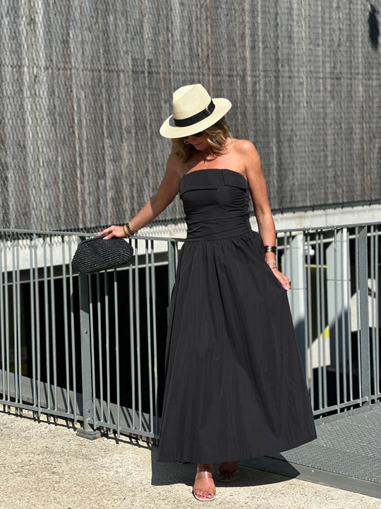 Robe longue bandeau 822 Noir