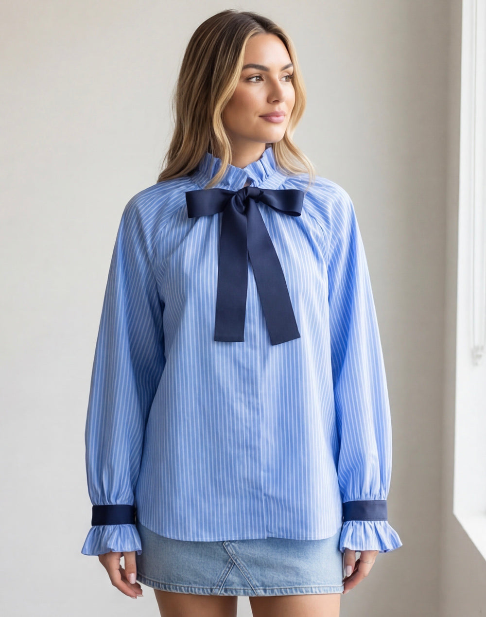 Chemise rayure nouée 5169