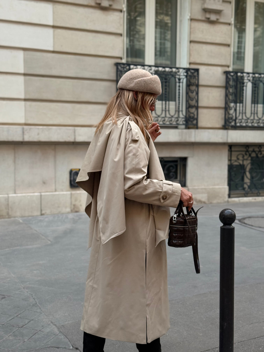 Trench cape beige H2016