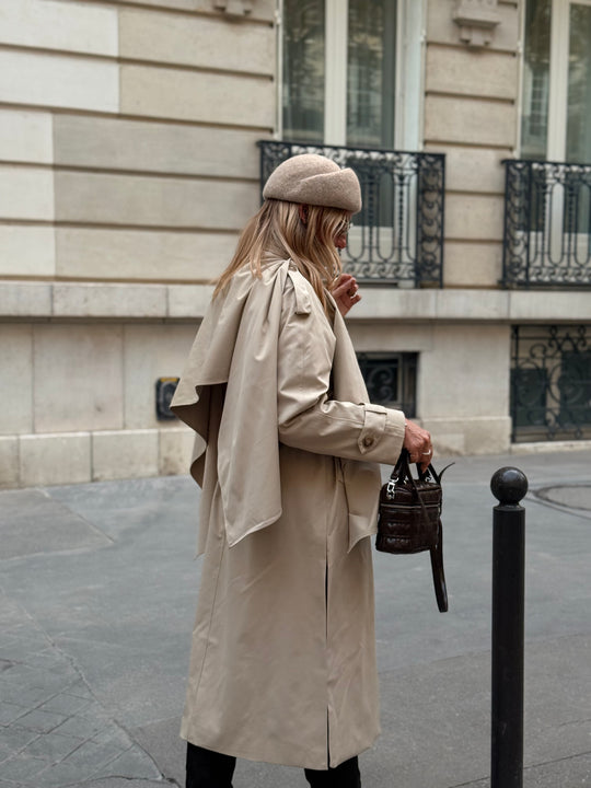 Trench cape beige H2016