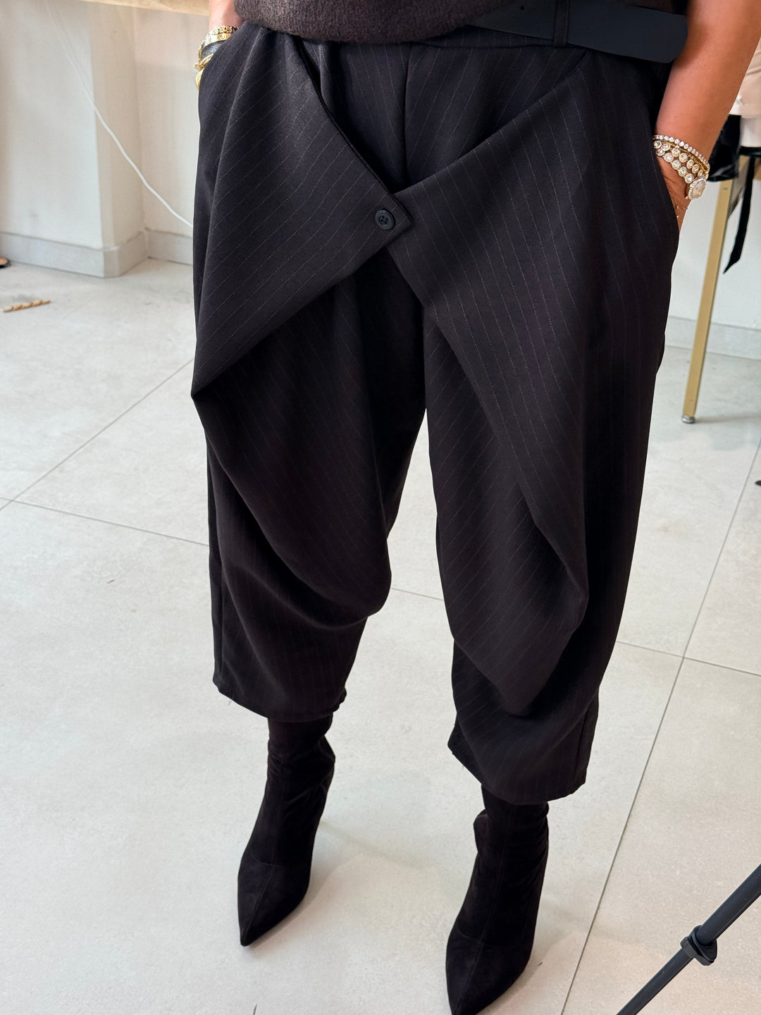 Pantalon pince carotte Choco