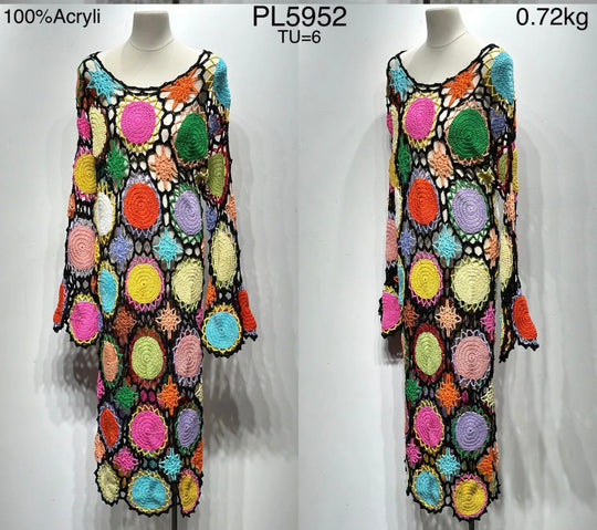 Robe Long tricote coloris 5952