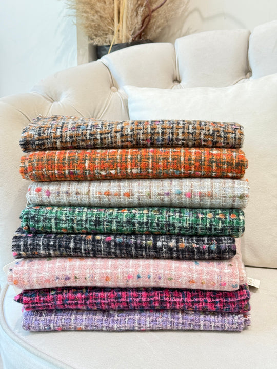 Écharpe laine tweed shasha