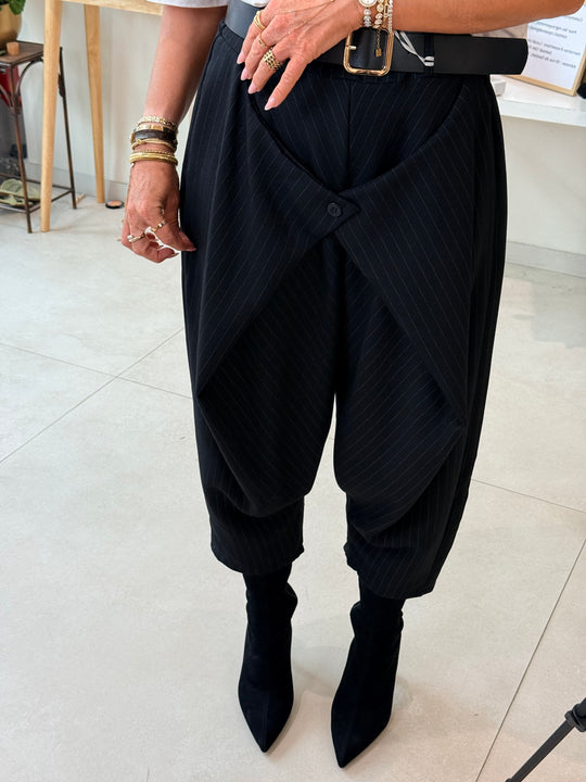 Pantalon pince carotte Noir