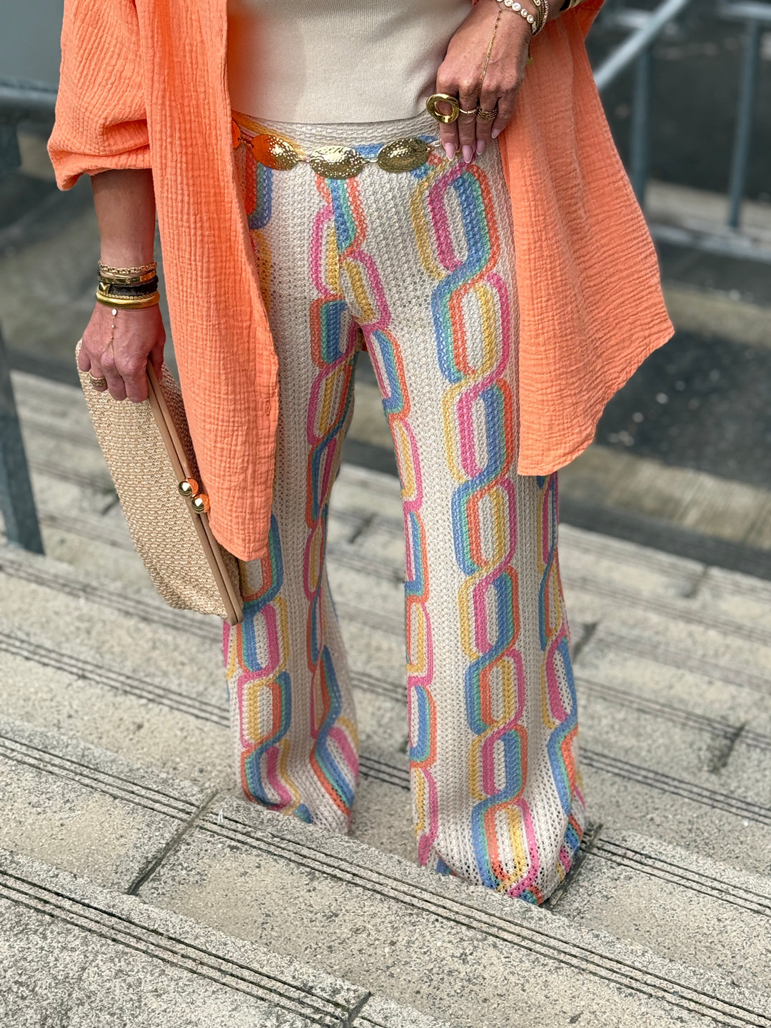 Pantalon voile imprimée Victoria