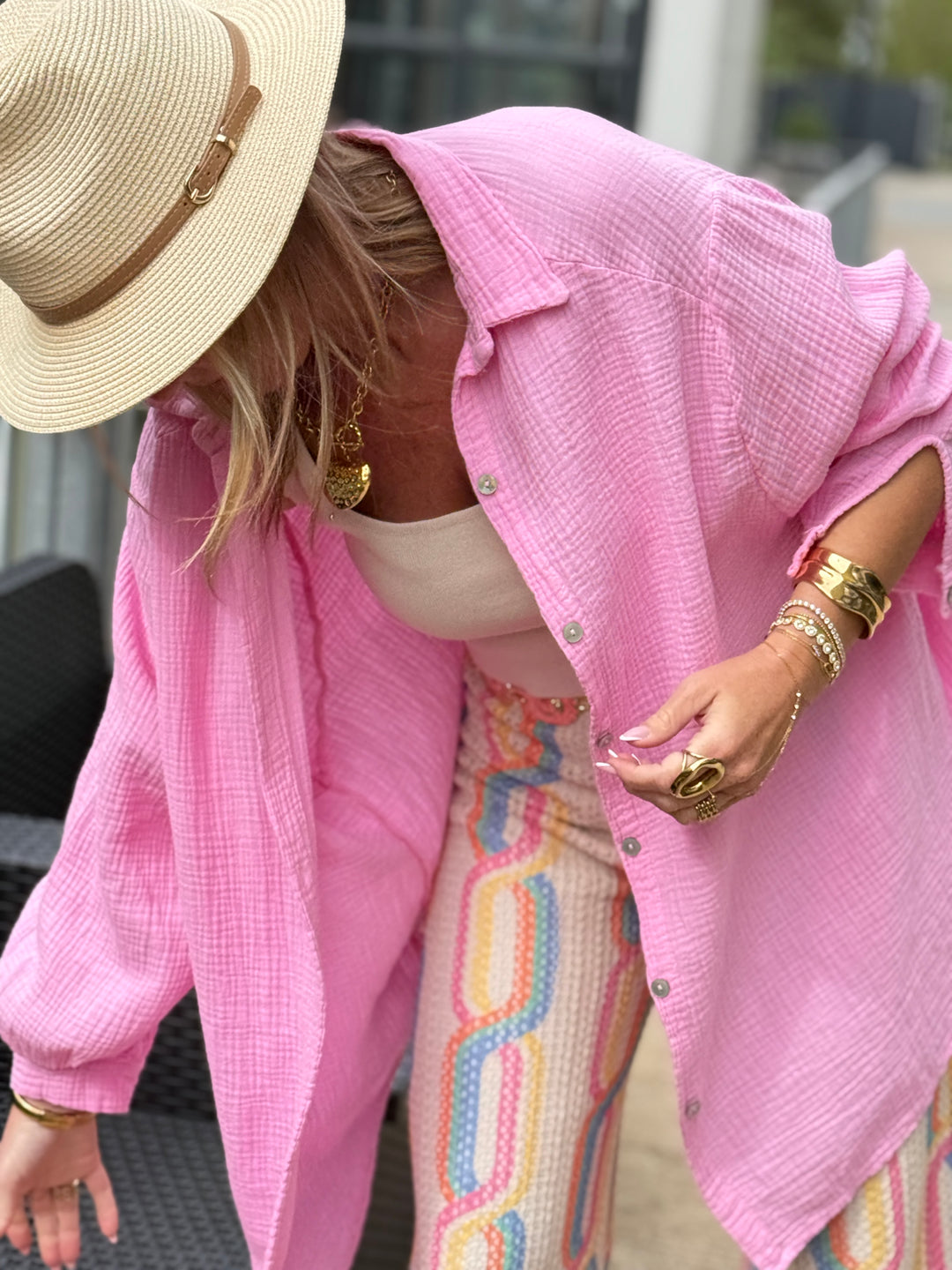 Pantalon voile imprimée Victoria